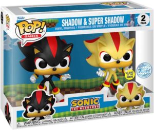 Figurine POP Sonic avec Shadow et Super Shadow