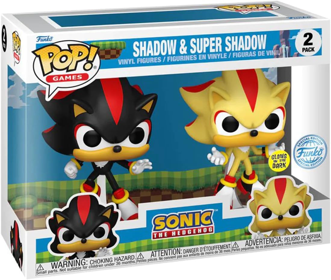 Figurine POP Sonic avec Shadow et Super Shadow