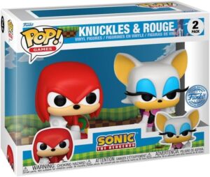 Figurines POP Sonic avec Knuckles et Rouge