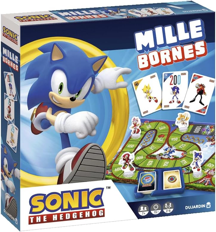 Mille Bornes version Sonic, jeu de société
