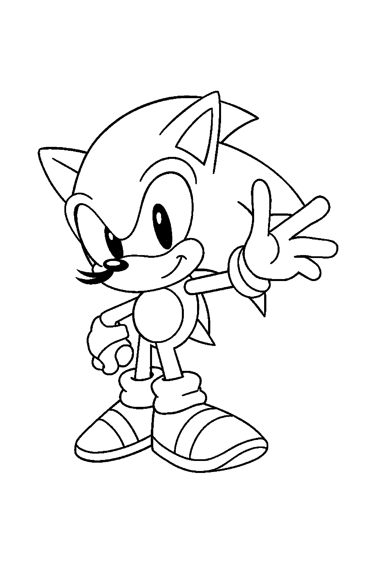 Coloriage Sonic gratuit à imprimer - motif difficile de palmiers autour de Knuckles Coloriage Sonic gratuit à imprimer : motif difficile de palmiers autour de Knuckles