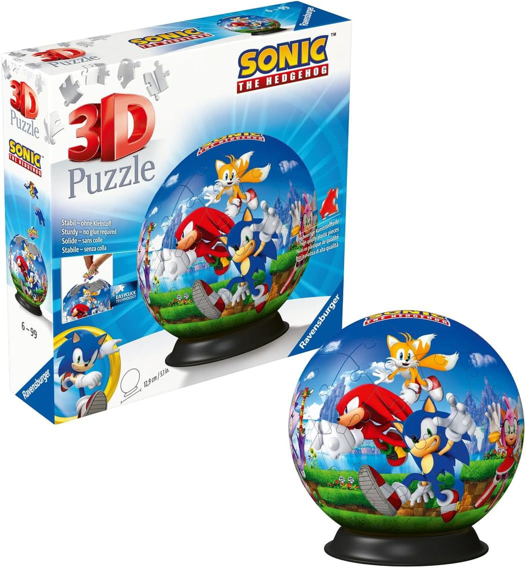 Puzzle 3D à assembler Sonic