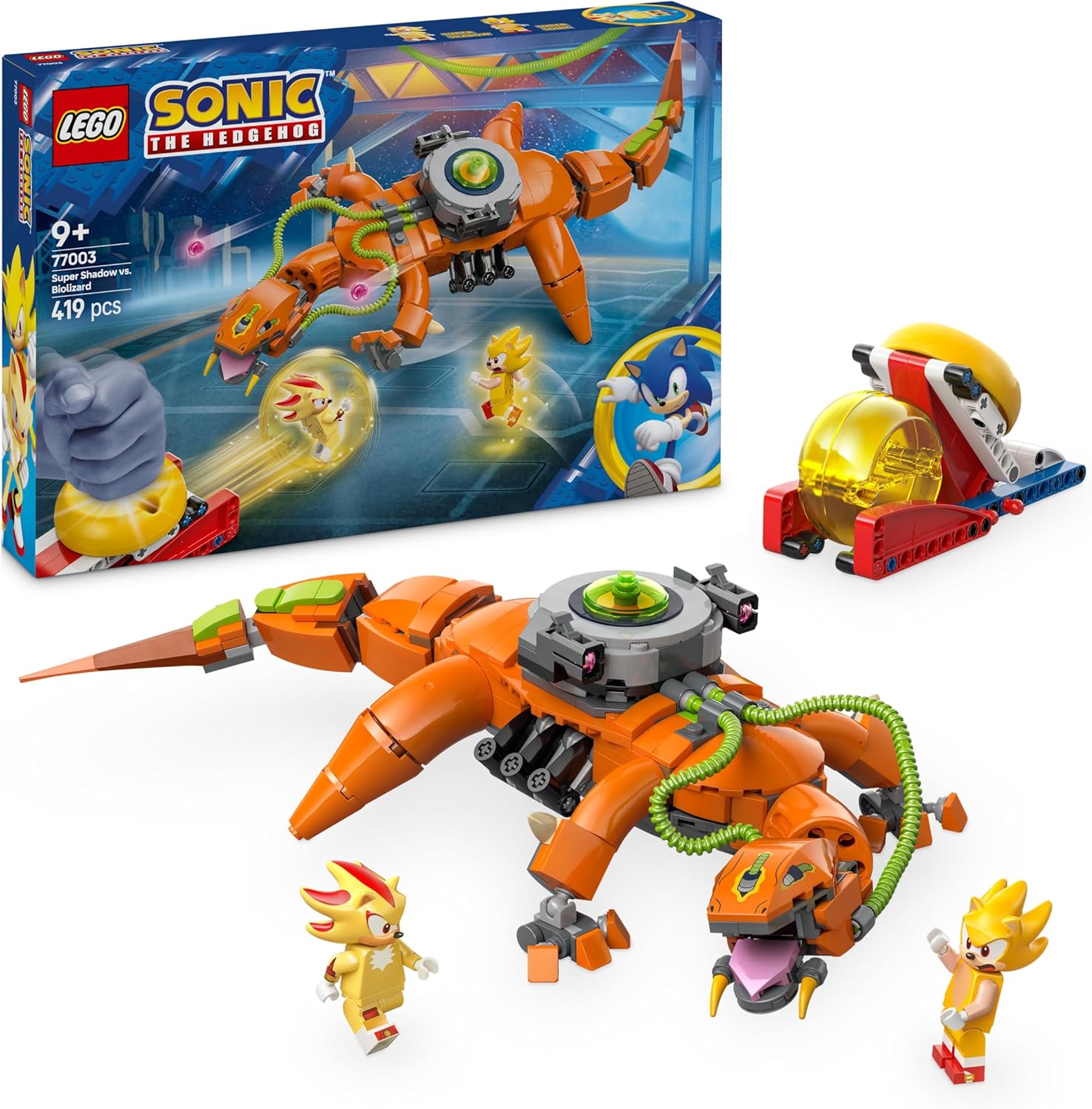 Set LEGO Sonic The Hedgehog Super Shadow contre Biolizard