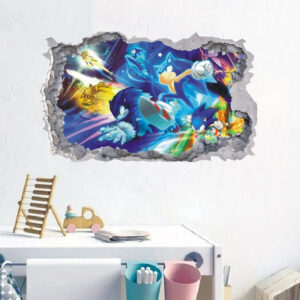 Sticker mural Sonic aux formes variées