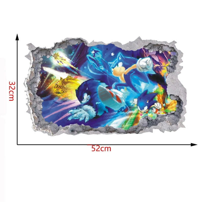 Sticker mural Sonic aux formes variées – Image 2