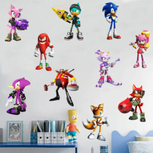 Sticker mural Sonic avec personnages