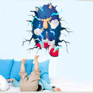 Sticker mural Sonic en pleine concentration