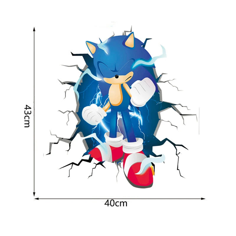 Sticker mural Sonic en pleine concentration – Image 2