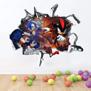 Sonic et Shadow en sticker mural
