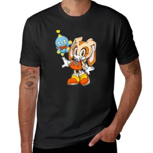 T-shirt Sonic Cream The Rabbit & Cheese The Chao noir ou blanc