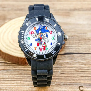 Montre noire à quartz Sonic