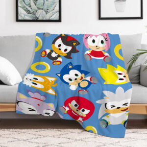 Plaid Sonic cartoon avec personnages