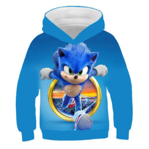 Sweat Sonic enfant, tailles 90cm à 160cm
