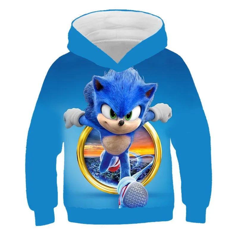 Sweat Sonic enfant, tailles 90cm à 160cm