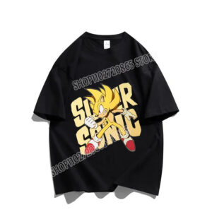 T-shirt Sonic Super Sonic blanc ou noir