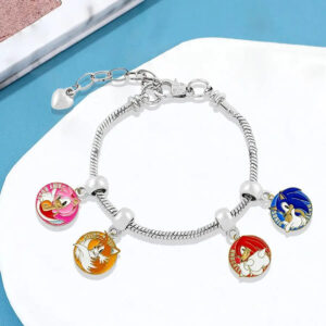 Bracelet Sonic Personnages, finition Or ou Argent