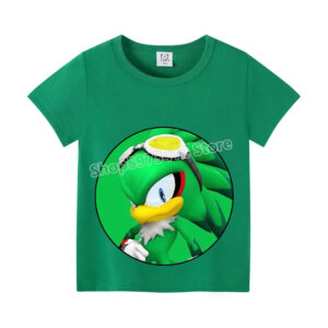 T-shirt enfant Sonic vert avec Jet The Hawk