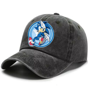 Casquette vintage Sonic The Hedgehog en plusieurs couleurs
