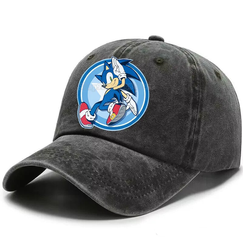 Casquette vintage Sonic The Hedgehog en plusieurs couleurs