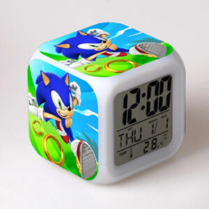 Réveil Sonic avec course aux anneaux dorés