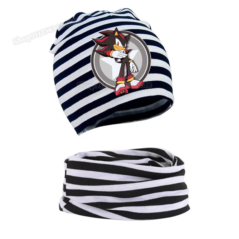 Ensemble bonnet et écharpe Sonic Shadow The Hedgehog – Image 3
