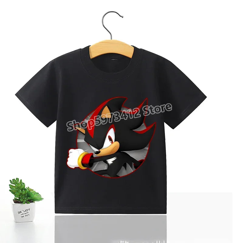 T-shirt enfant Sonic avec Shadow the Hedgehog
