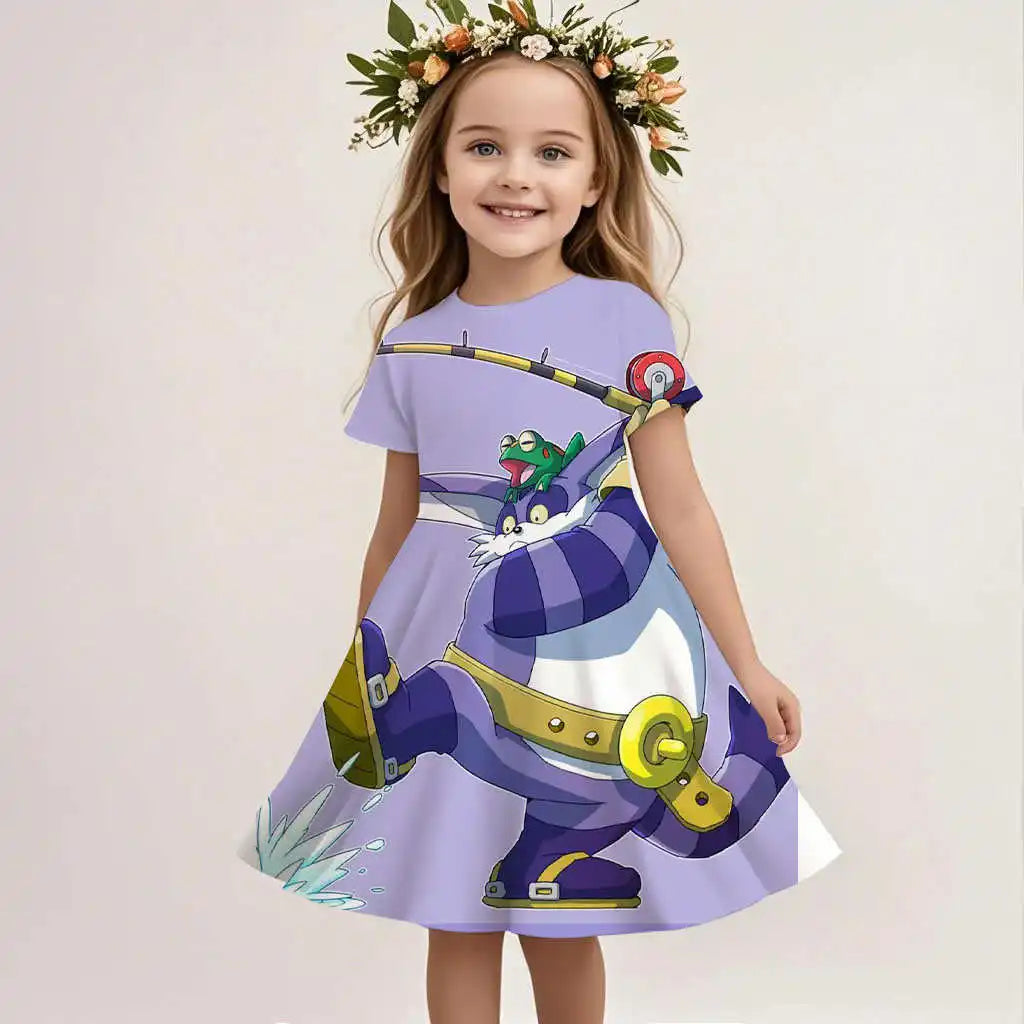 Robe enfant Sonic avec Big The Cat
