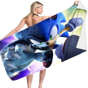 Serviette de plage Sonic Loup-Garou, dimensions au choix