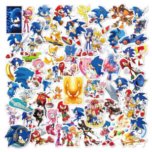 Stickers Sonic en lot de 50