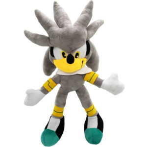 Peluche Silver de l'univers Sonic, taille 28cm