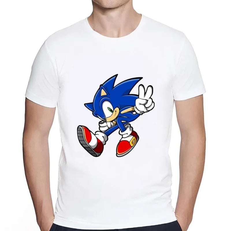 T-shirt Sonic l'Hérisson Bleu blanc ou noir
