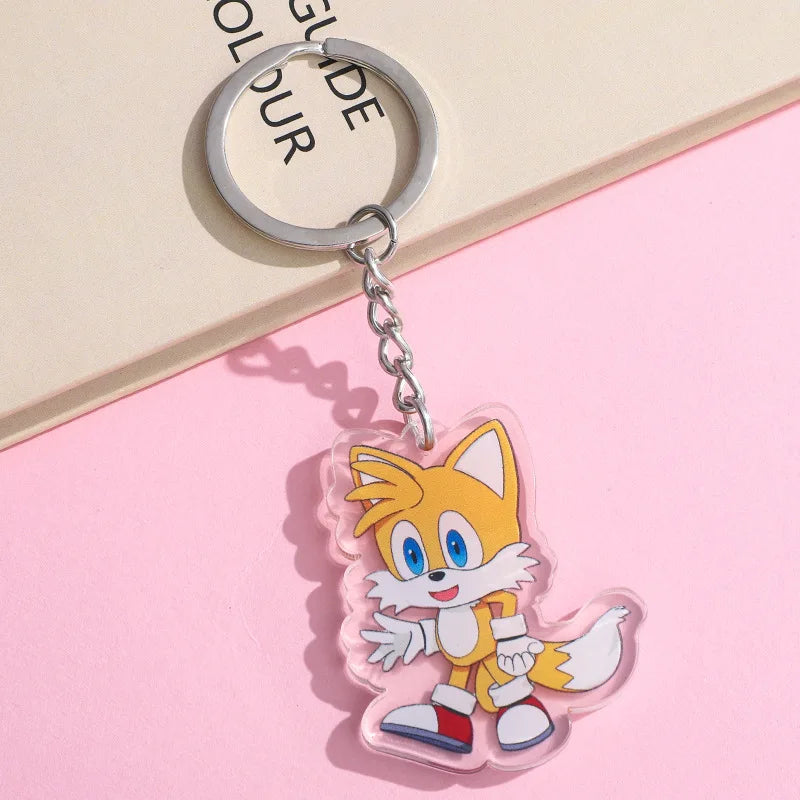 Porte-clé Sonic en acrylique avec Miles Tails Prower