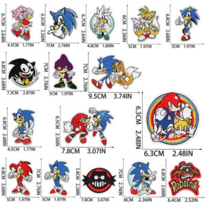 Écusson patch Sonic avec pouce en l’air