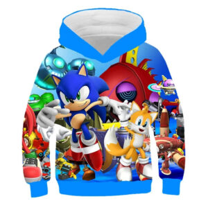 Pull enfant Sonic 3D avec personnages