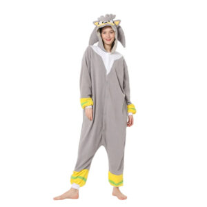 Combinaison pyjama grise Sonic avec Silver The Hedgehog
