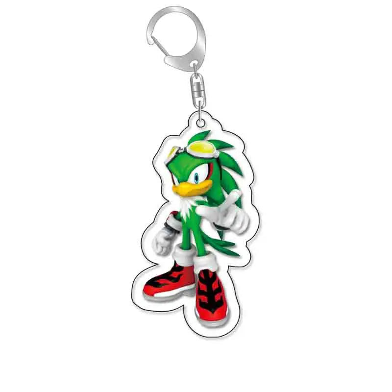 Porte-clé Jet the Hawk en acrylique, univers Sonic