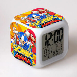Réveil Sonic Mania avec Sonic, Knuckles et Tails