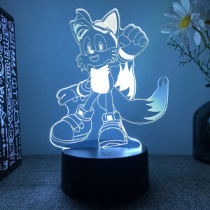 Lampe Sonic Tails Miles Prower, variante 7 ou 16 couleurs