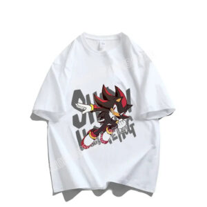 T-shirt Sonic blanc ou noir avec Shadow The Hedgehog