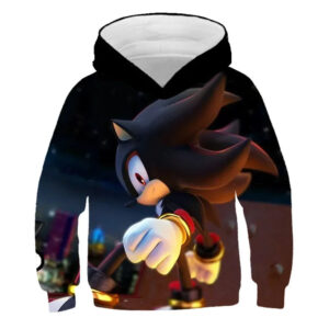 Pull enfant Shadow de Sonic, tailles 90cm à 160cm