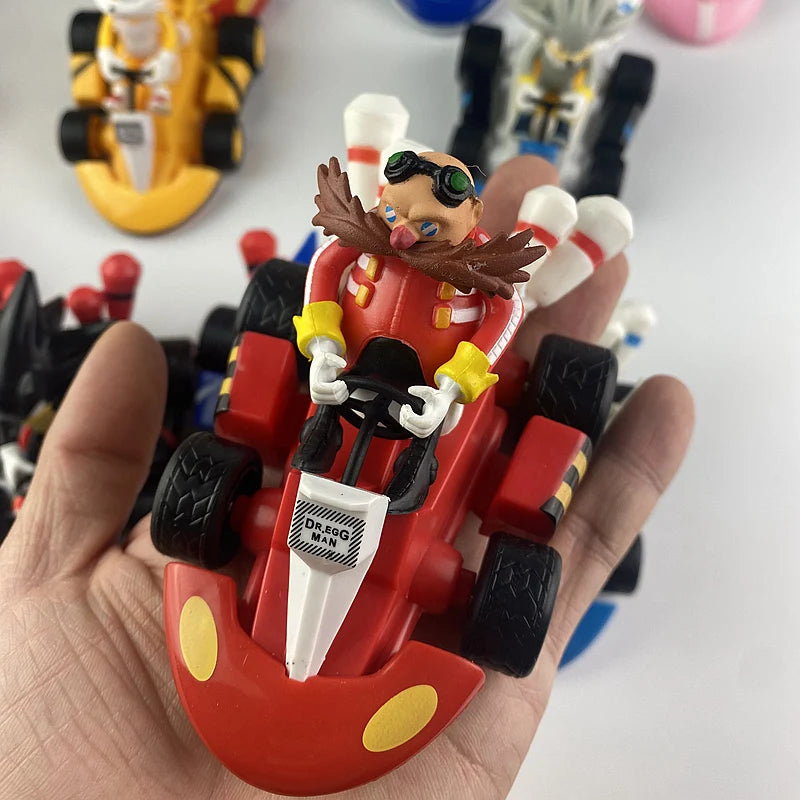 Dr Eggman Robotnik sur son Kart, figurine 12 cm