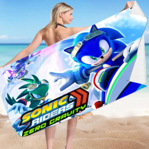 Serviette de plage Sonic Riders en plusieurs dimensions