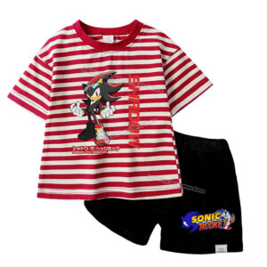 Pyjama enfant Sonic avec short et t-shirt Shadow The Hedgehog