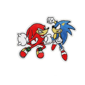 Écusson patch Sonic contre Knuckles