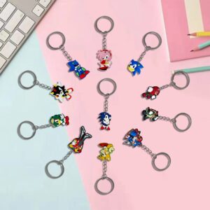 Porte-clés Sonic The Hedgehog en lot de 10