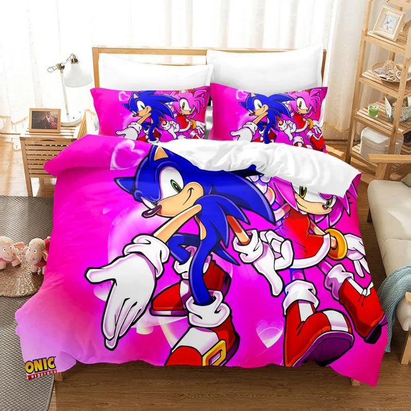 Housse de couette Sonic & Amy en plusieurs dimensions