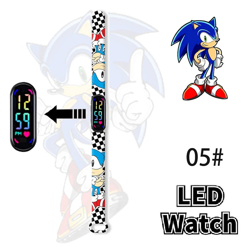 Montre Sonic au drapeau de course