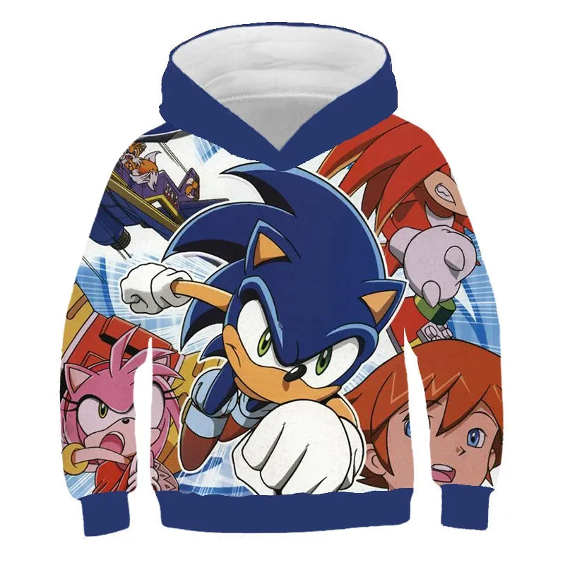 Pull enfant Sonic X motif dessin animé