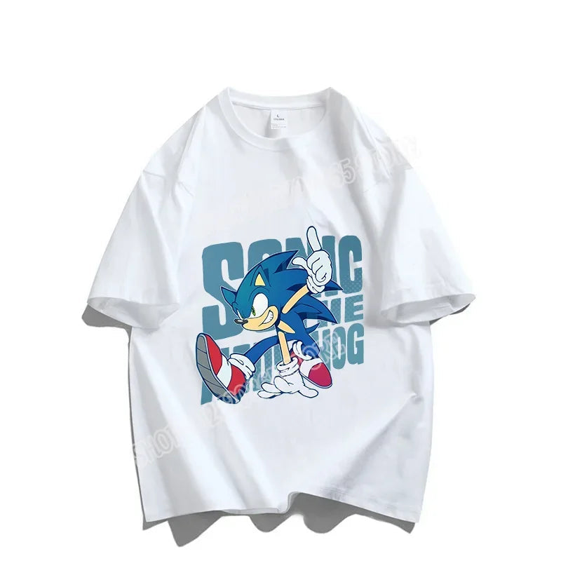 T-Shirt Sonic The Hedgehog Blanc ou Noir