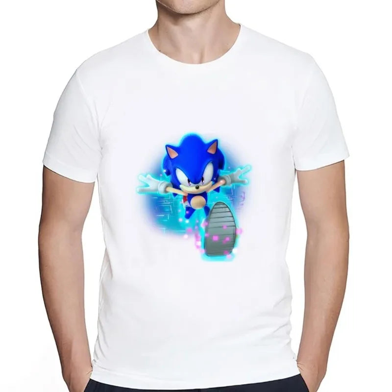 T-shirt Sonic « En Route » en blanc ou noir – Image 2